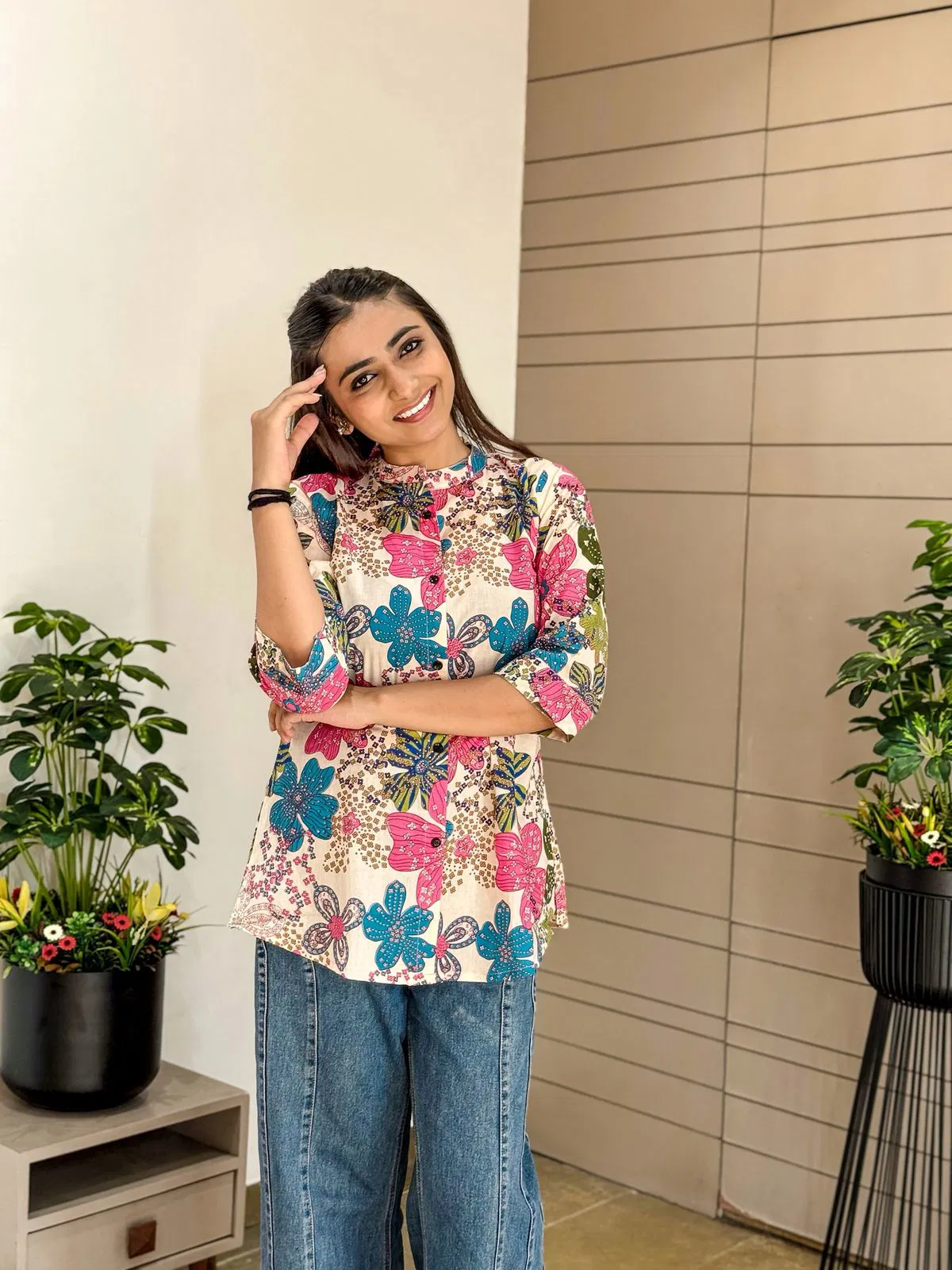 TTT Pure Premium Cotton Printed Ladies Tops Wholesale Shop In Surat
